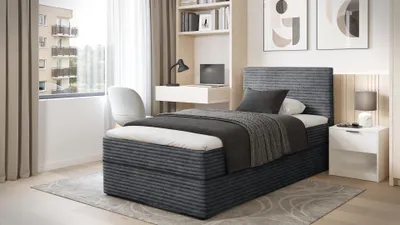 Produktbild von Einzelbett 100x200 ORVEXA 1 - grau