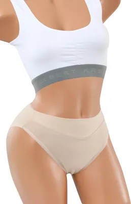 Produktbild von ALBERT KREUZ 3er-Pack Damen Slip Baumwolle Elasthan Hautfarbe, L