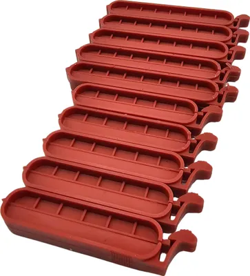 Immagine prodotto di Pinze per alimenti - Pinze - Pinze per pane - Pinze di chiusura - Rosso