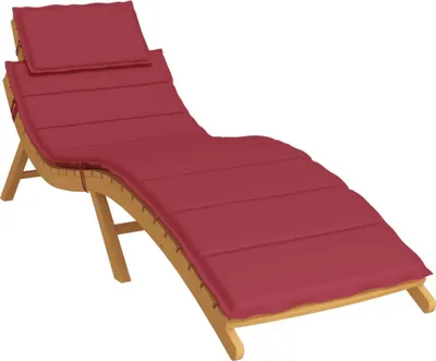 Produktbild von Cloris Designermöbel Sonnenliegen-Auflage Weinrot 186x58x4cm Oxford-Gewebe - 2026Neu949943 - Gartenmöbelauflagen