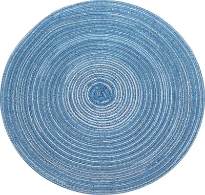 Produktbild von Krumble Tischset rund - Tischsets - Untersetzer - Durchmesser 36 cm - Blau