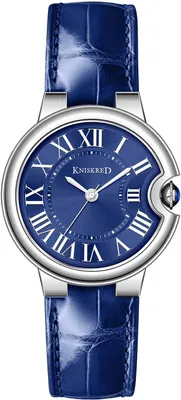 Produktbild von KNISKRED Vintage Damen Armbanduhr mit römischen Ziffern, Edelstahlarmband, Quarzwerk, wasserdicht, Casual & Business Uhr mit Japanischem Uhrwerk Damen