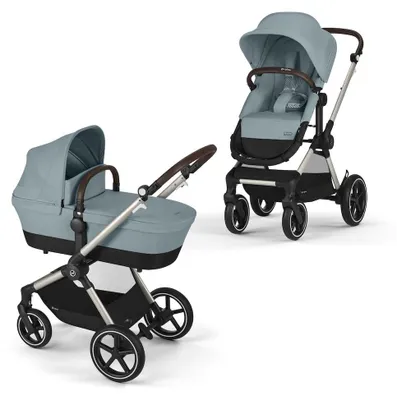 Produktbild von COLUMBUS Kinderwagen EOS LUX TPE Stormy Blue, light blue