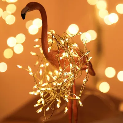 3 m LED-Lichterkette, 150 warmweiße LEDs, funkelnd, Weihnachten