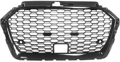 Produktbild von Frontgrill schwarz Sport mit Kennzeichenhalter für Audi A3, 8V Facelift ab 2016