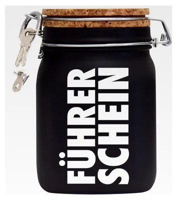 Produktbild von Sparschwein Führerschein Geld Geschenk Idee Schwarz L