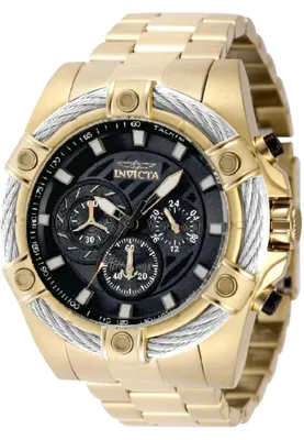 Obrázok produktu pre Invicta Bolt 69799 Pánske hodinky - Quartz strojček - Oceľ s čiernym ciferníkom - 52 mm
