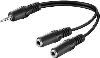 Zdjęcie produktu dla Microconnect 3.5Mm Minijack Y Adapter Kabel 0.2 M