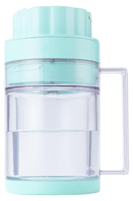 Produktbild von Zimilo Tragbarer Mixer, 2 in 1 Eis und Saft, 600ml To-Go Saftpresse, doppelwandig, 38 Edelstahl Klingen, 1500mAh Akku, für Smoothies, Grün