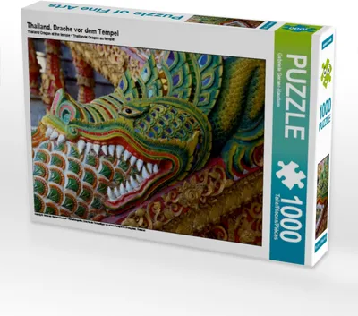Produktbild von Calvendo Thailand, Drache vor dem Tempel 1000 Teile Puzzle quer 640x480mm, Gerner-Haudum Gabriele; 7352545