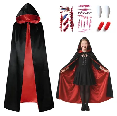 Imagen del producto de Disfraces de vampiro para Halloween con capa y accesorios