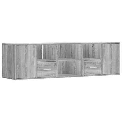 Immagine prodotto di Scaffale ad angolo grigio Sonoma 160x40x45 cm in materiale ligneo