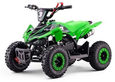 Produktbild von Benzin-Quad für Kinder Beneo Motors MTX 49 cc – Grün, Kinderquad mit Zweitaktmotor, Automatikgetriebe, Scheibenbremsen, Elektro- und Seilzugstart, Geschwindigkeitsbegrenzung