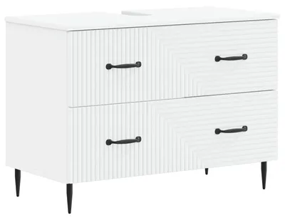 Obrázok produktu pre vidaXL Skrinka pod umývadlo HAARLEM, biela, 82 x 41 x 58,5 cm, drevotrieska