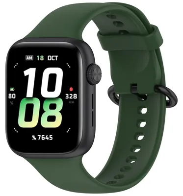 Obrázek produktu pro Pro Honor Watch 5 Jednobarevná designová spona Měkký silikonový náhradní řemínek Tmavě zelený