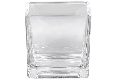 Zdjęcie produktu dla Wazon szklany sześcian 7,5x7,5x7,5cm przezroczysty