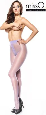 Produktbild von MissO - MI P101 pantyhose open crotch violet 20den S/M