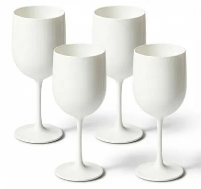 Produktbild von Weingläser Kunststoff 450 ml, 4er Set, bruchsicher, für Camping