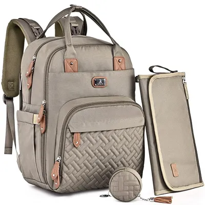 Produktbild von Omgoods – Wickeltasche mit Wickelauflage und Schnullerhalter – Für Babys