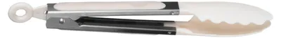 Produktbild von BURI Anrichtezange 27cm Servierzange Nudelzange Küchenzange Salatgreifer Grillzange, Farbe:weiß