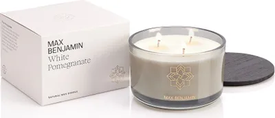 Produktbild von Max Benjamin 3-Docht-Duftkerze White Pomegranate 560g