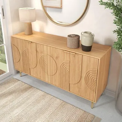 Immagine prodotto di Comodino per cameretta bambini - 140 x 40 x 72 cm - Legno - Design moderno e spazio contenitivo