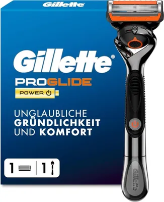 Produktbild von Gillette Proglide Power 1 Rasierer 1 Ersatzklingen mit Everglide Gleitstreifen
