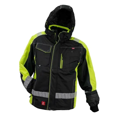 Produktbild von Urgent Winterjacke Arbeitsjacke Warnjacke Gefüttert - Schwarz/Gelb - (Y-8365) Gr. XXL