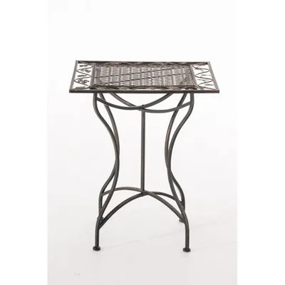 Produktbild von CLP Gartentisch Asina quadratisch 60x60 cm Beistelltisch im Jugendstil bronze