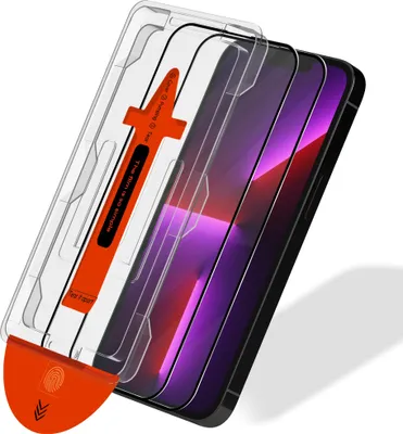 Zdjęcie produktu dla 2-pak iPhone 13 Pro Max Szkło ochronne na ekran - Szkło hartowane | [Automatyczna instalacja] - Bez bąbelków