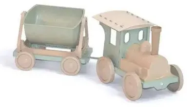 Image de Jouet bac à sable train pastel