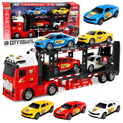 Obrázek produktu pro Lora Transporter Odtahový vůz se 4 zvuky aut