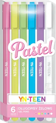 Zdjęcie produktu dla Długopis Żelowy 6 Kol. Pastel Ynt 8210