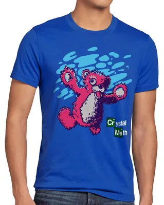 Produktbild von style3 Meth Bär T-Shirt Herren nevermind white crystal breaking walter tv serie