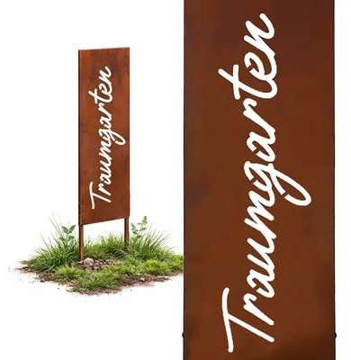 Produktbild von Gartenstecker mit Rostpatina - Dekorative Gartendekoration