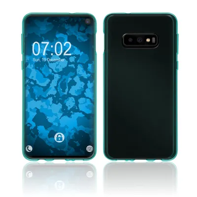 Produktbild von PhoneNatic Case kompatibel mit Samsung Galaxy S10e - türkis Silikon Hülle transparent Cover