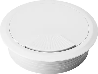 Produktbild von 20 Stück Kunststoff Kabeldurchführung Kabeldurchlass Ø 80 mm weiss