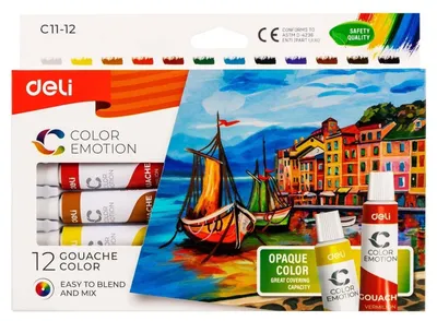 Produktbild von Wasserfarben, 12 Farben, 12 ml
