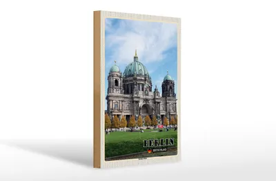 Produktbild von Holzschild Städte Berlin Hauptstadt Dom Architektur 20x30cm