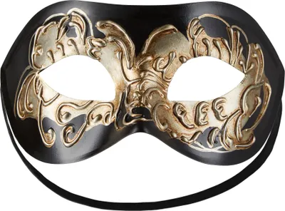 Produktbild von Venezianische Maske mit Verzierung - schwarz