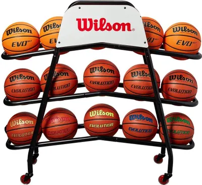 Immagine prodotto di Wilson Deluxe Basketball Stand Multicolore 15 palloni Multicolore 15 palloni