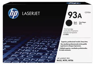 Obrázok produktu pre HP Čierna originálna tonerová kazeta 93A LaserJet, 12000 strany, Čierna, 1 kusov