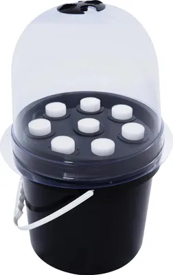 Obrázek produktu pro Hydroponický kbelík, odolný materiál, kompaktní design, černá barva