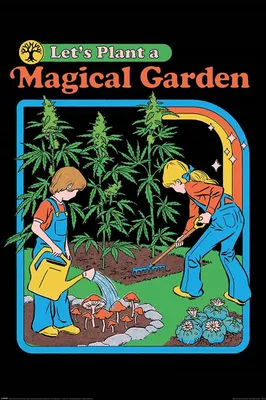 Zdjęcie produktu dla Plakat Steven Rhodes Zasadźmy magiczny ogród 61x91,5cm