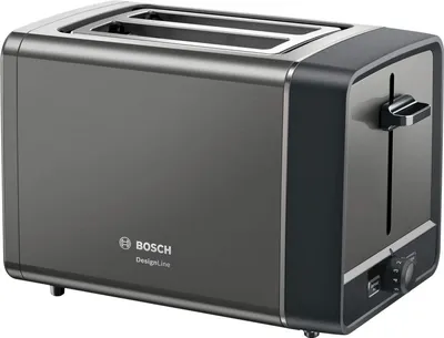 Immagine prodotto di Bosch TAT5P425DE DesignLine Tostapane 970 W Vassoio raccogli briciole Roll top argento
