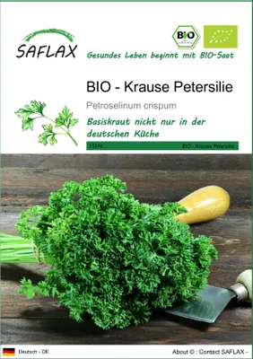 Produktbild von SAFLAX - BIO - Krause Petersilie - 800 Samen - Petroselinum crispum