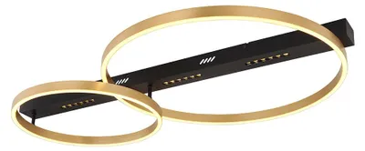Produktbild von LED Deckenleuchte, schwarz gold, 3 Stufen Schalter, L 93 cm