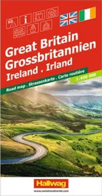Obrázek produktu pro Hallwag Road Map Velká Británie, Irsko 1:650.000