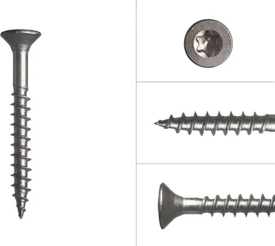 Immagine prodotto di Viti per pannelli truciolari in acciaio inox A2 4 x 35 mm Torx 20 - 200 pezzi