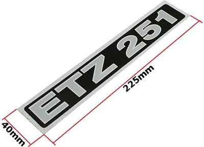 Obrázek produktu pro Nálepka Mz Etz 251 Stříbrná